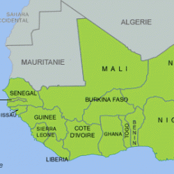 Carte Afrique de l ouest 2