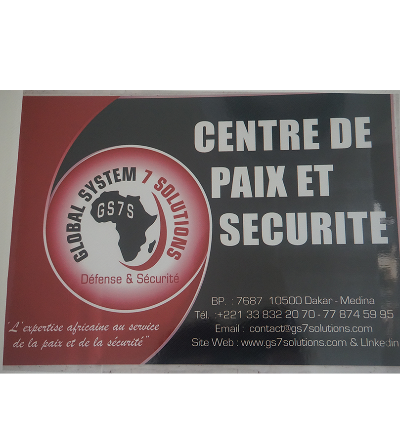 plaquette GS7S - centre de paix et securité